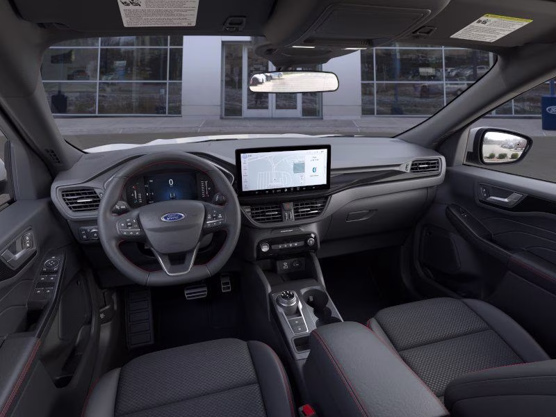2025 Star White Metallic Tri-Coat Ford Escape Hybrid ST-Line Select AWD SUV