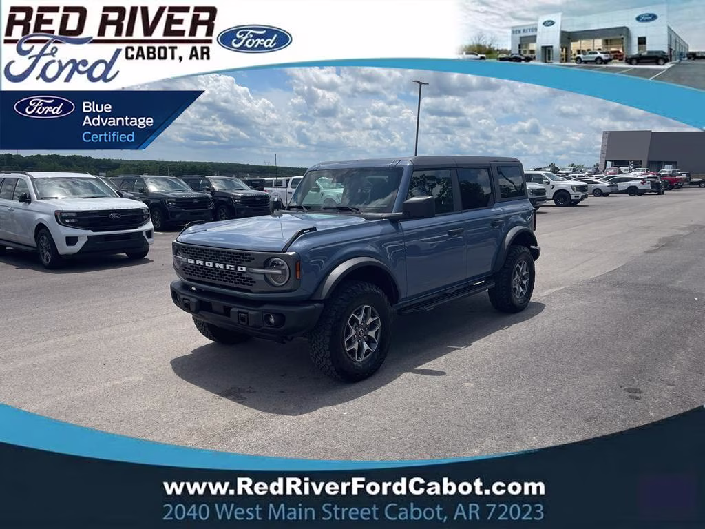 2025 Azure Gray Met Tri-Coat Ford Bronco Badlands 4X4 SUV