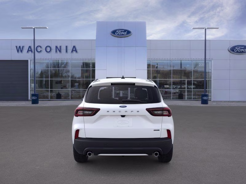 2025 Star White Metallic Tri-Coat Ford Escape Hybrid ST-Line Select AWD SUV
