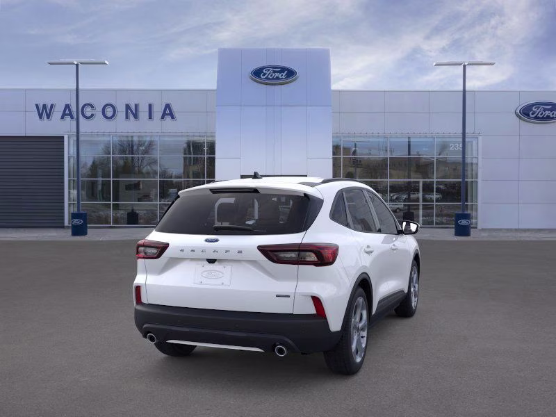 2025 Star White Metallic Tri-Coat Ford Escape Hybrid ST-Line Select AWD SUV