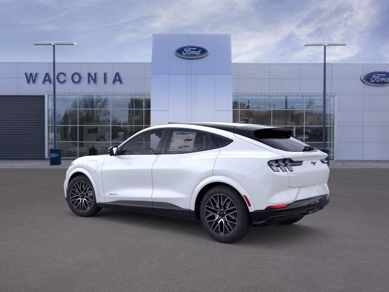 2025 Star White Metallic Tri-Coat Ford Mustang Mach-E Premium AWD SUV