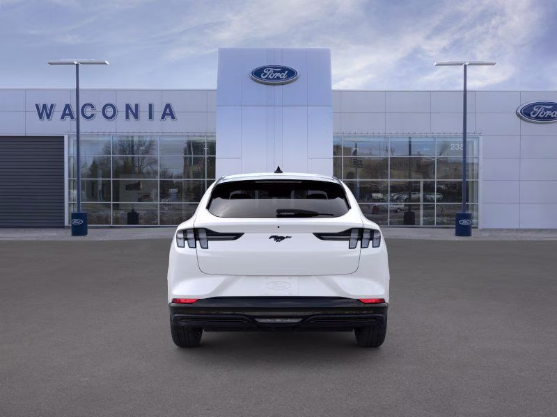 2025 Star White Metallic Tri-Coat Ford Mustang Mach-E Premium AWD SUV