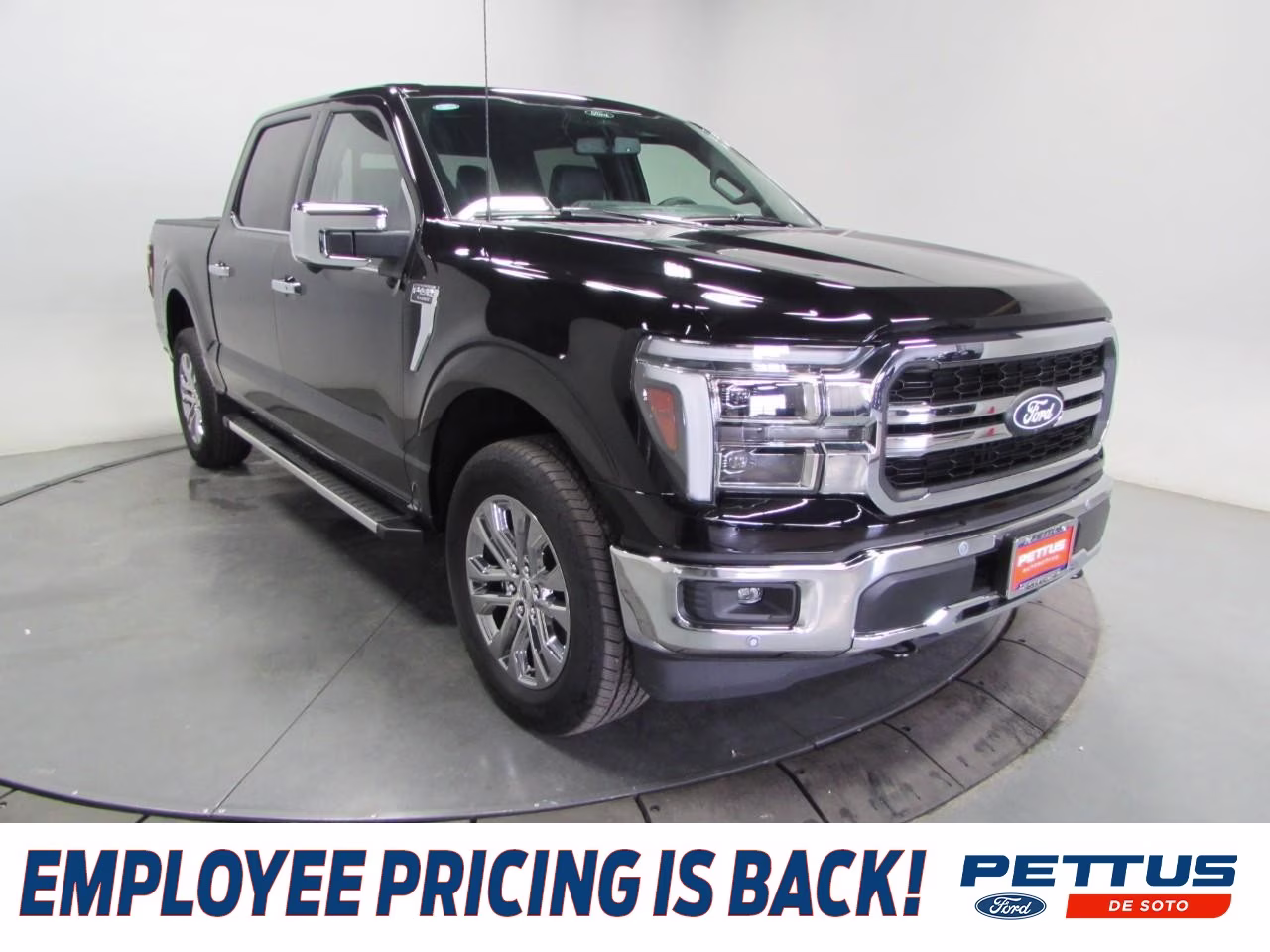 2025 Agate Black Metallic Ford F-150 Lariat 4X4 Truck