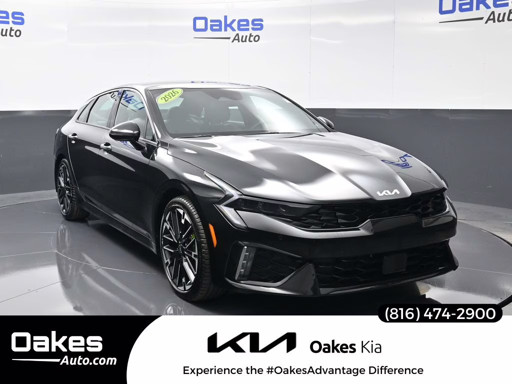 2026 Aurora Black Pearl Kia K5 GT FWD Sedan