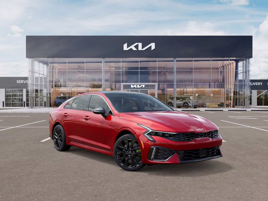2026 Runway Red Kia K5 GT FWD Sedan