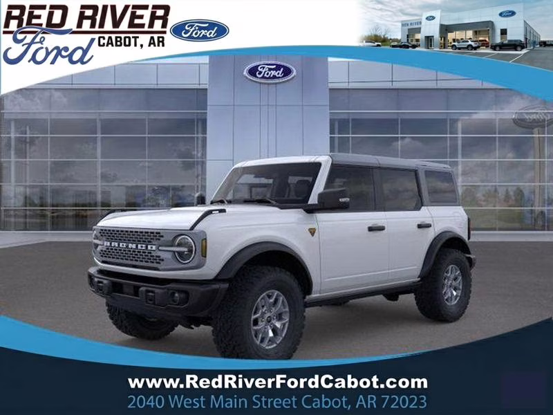 2025 Oxford White Ford Bronco Badlands 4X4 SUV