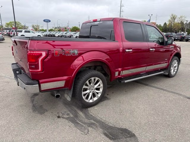 2015 Ruby Red Metallic Tinted Clearcoat Ford F-150 Lariat 4X4 Truck