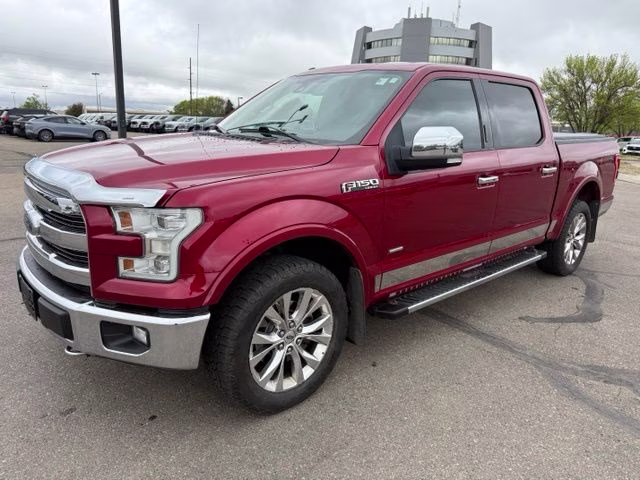 2015 Ruby Red Metallic Tinted Clearcoat Ford F-150 Lariat 4X4 Truck