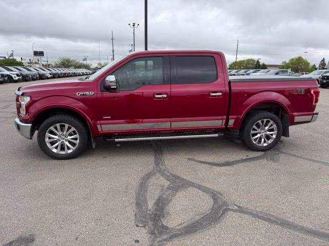 2015 Ruby Red Metallic Tinted Clearcoat Ford F-150 Lariat 4X4 Truck
