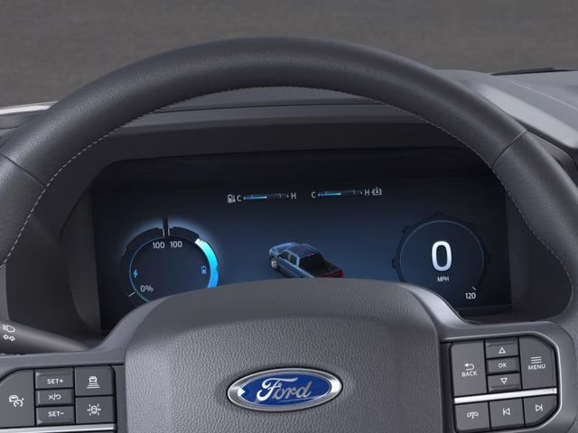 2025 Agate Black Metallic Ford F-150 Lightning Flash AWD Truck