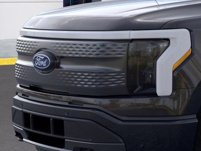 2025 Agate Black Metallic Ford F-150 Lightning Flash AWD Truck