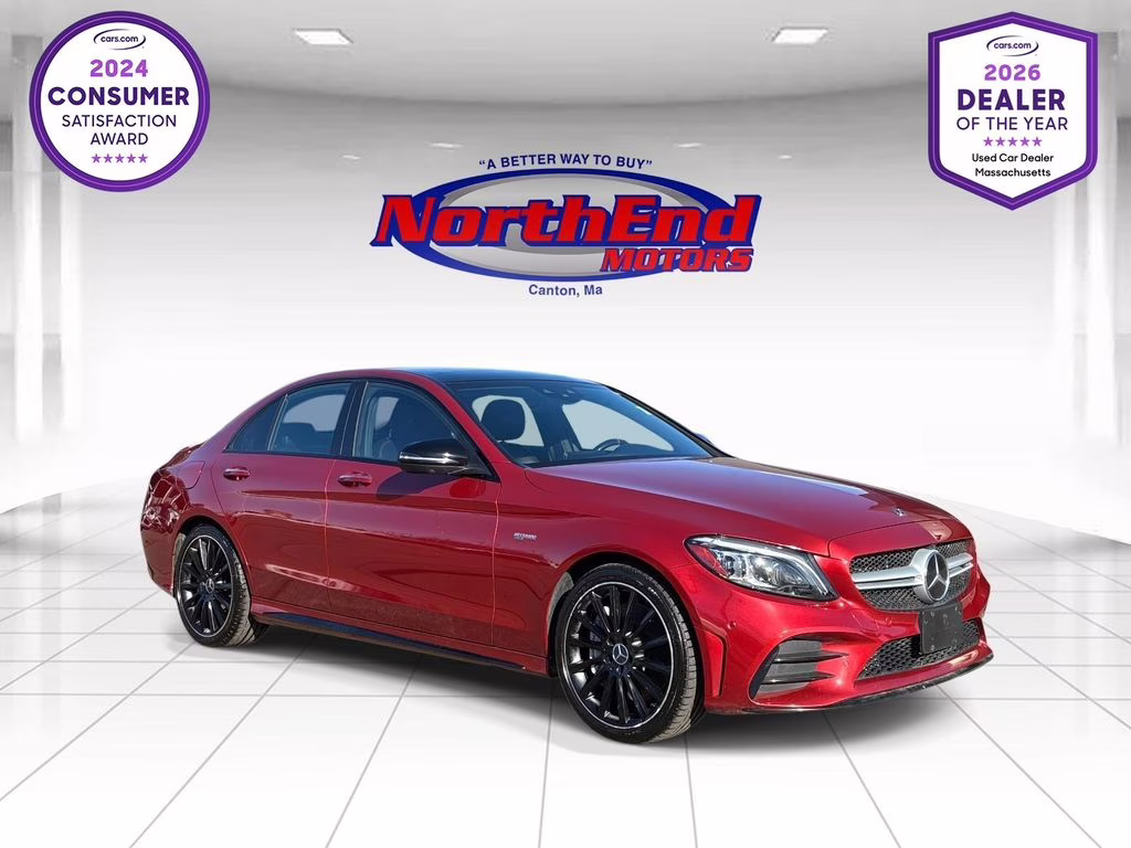 2020 Red Mercedes-Benz C-Class C 43 AMG AWD Sedan