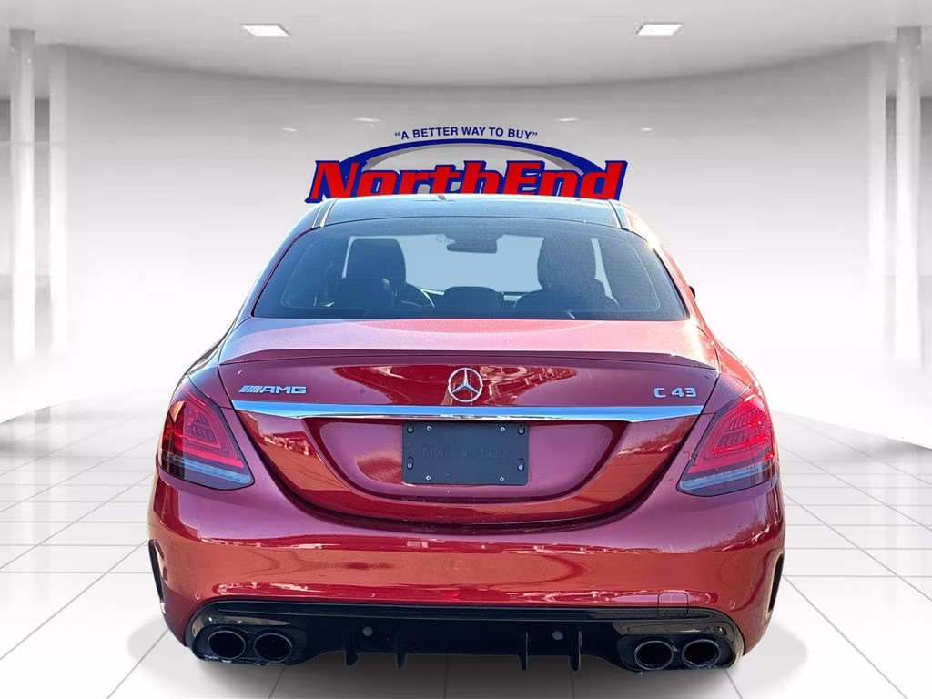 2020 Red Mercedes-Benz C-Class C 43 AMG AWD Sedan