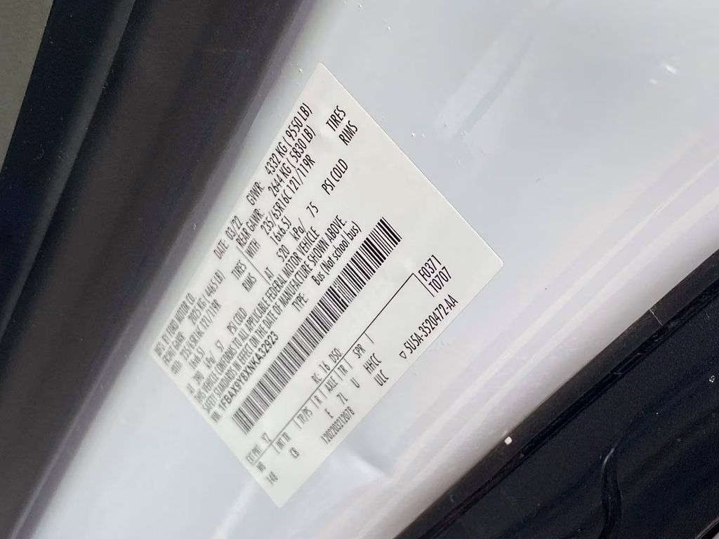 2022 Oxford White Ford Transit-350 XLT AWD Crossover