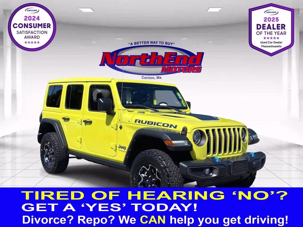 2022 High Velocity Clearcoat Jeep Wrangler Unlimited Rubicon 4xe 4X4 SUV