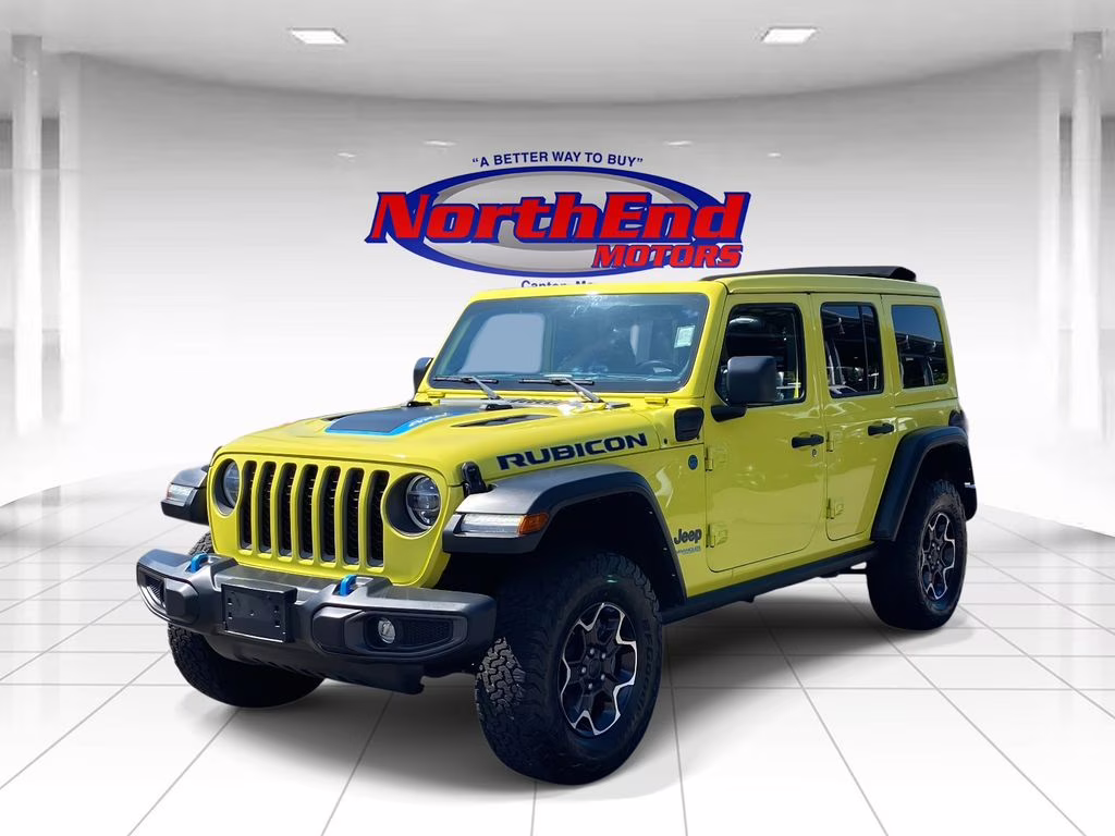 2022 High Velocity Clearcoat Jeep Wrangler Unlimited Rubicon 4xe 4X4 SUV