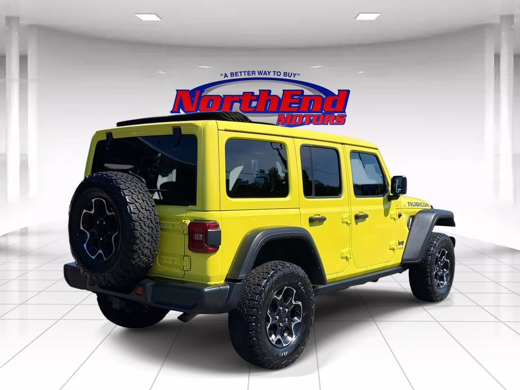 2022 High Velocity Clearcoat Jeep Wrangler Unlimited Rubicon 4xe 4X4 SUV