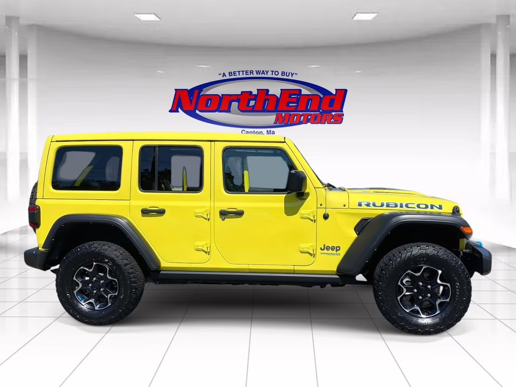2022 High Velocity Clearcoat Jeep Wrangler Unlimited Rubicon 4xe 4X4 SUV