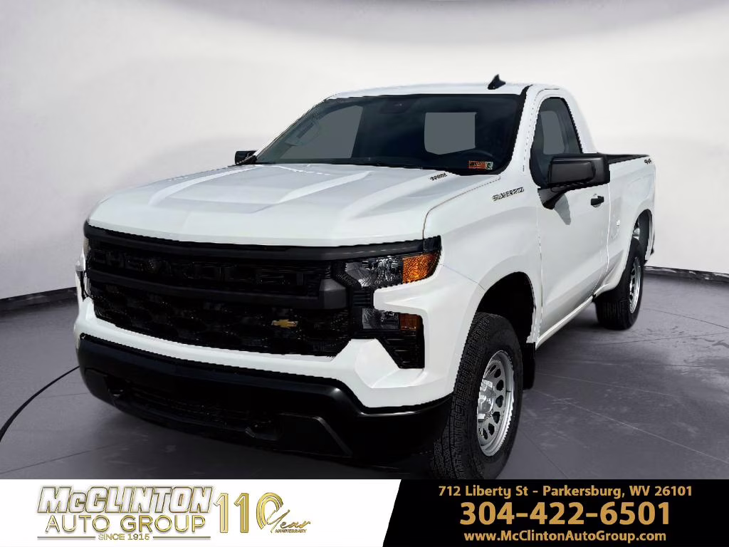 2026 Summit White Chevrolet Silverado Work Truck 4X4 Truck
