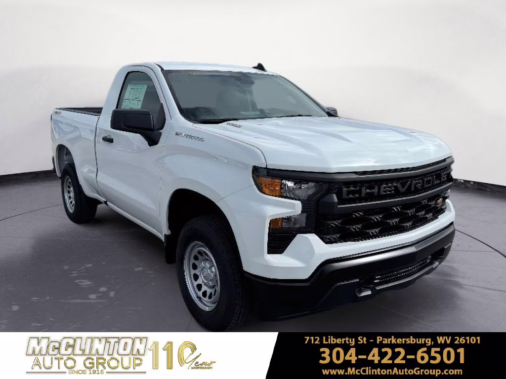 2026 Summit White Chevrolet Silverado Work Truck 4X4 Truck
