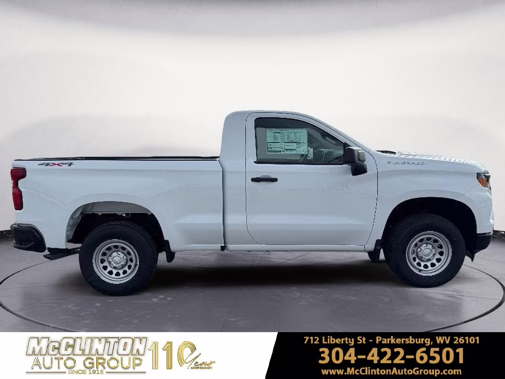 2026 Summit White Chevrolet Silverado Work Truck 4X4 Truck