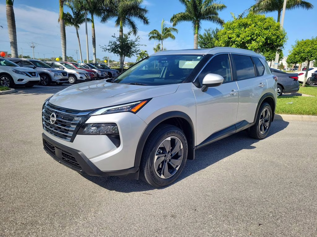 2025 Brilliant Silver Metallic Nissan Rogue SV FWD SUV