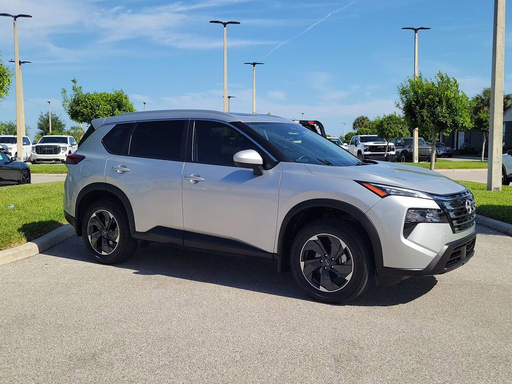 2025 Brilliant Silver Metallic Nissan Rogue SV FWD SUV