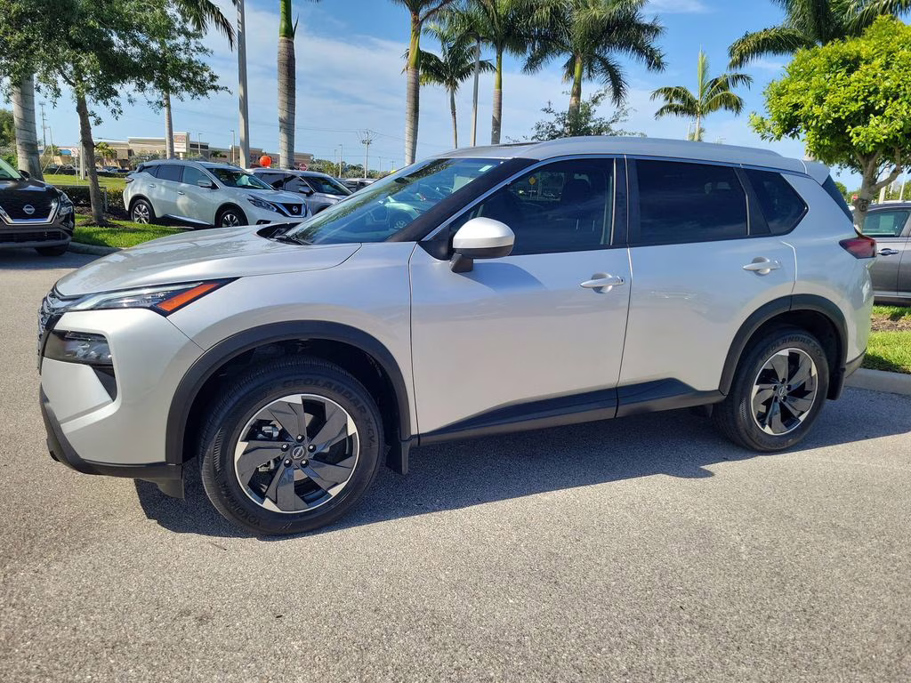 2025 Brilliant Silver Metallic Nissan Rogue SV FWD SUV
