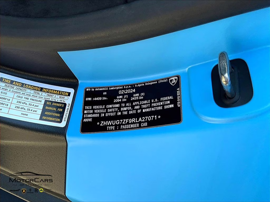 2024 Blue Lamborghini Huracan Sterrato Alpha build 464,887 MSRP AWD Coupe