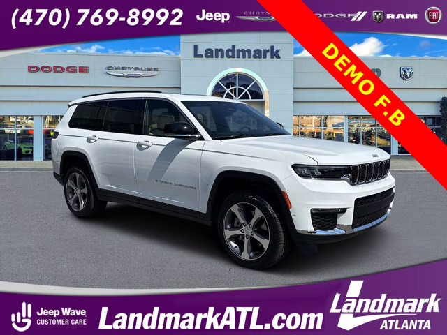 2025 Bright White Clearcoat Jeep Grand Cherokee L Limited 4X4 SUV