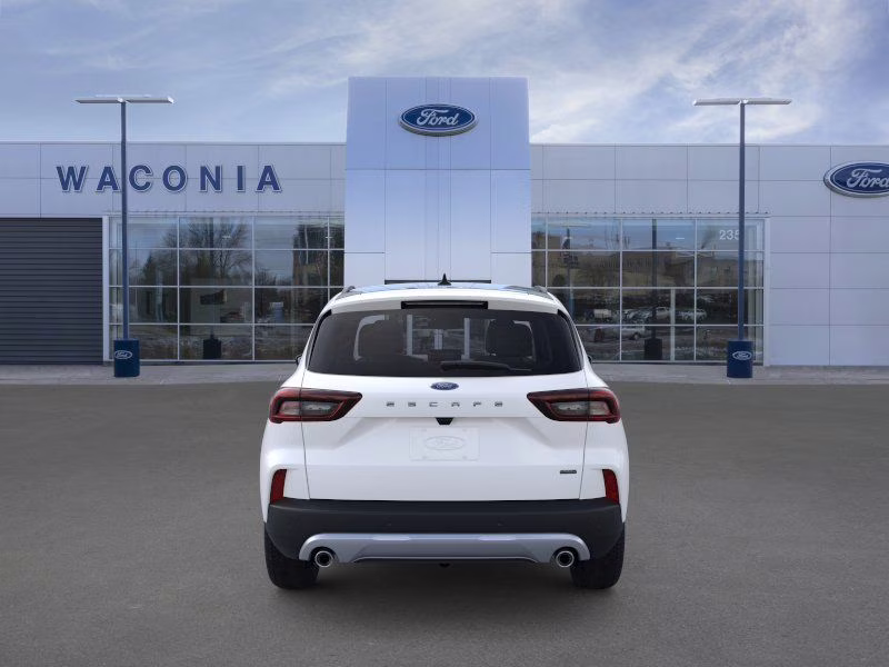2025 Star White Metallic Tri-Coat Ford Escape Plug-In Hybrid Base FWD SUV