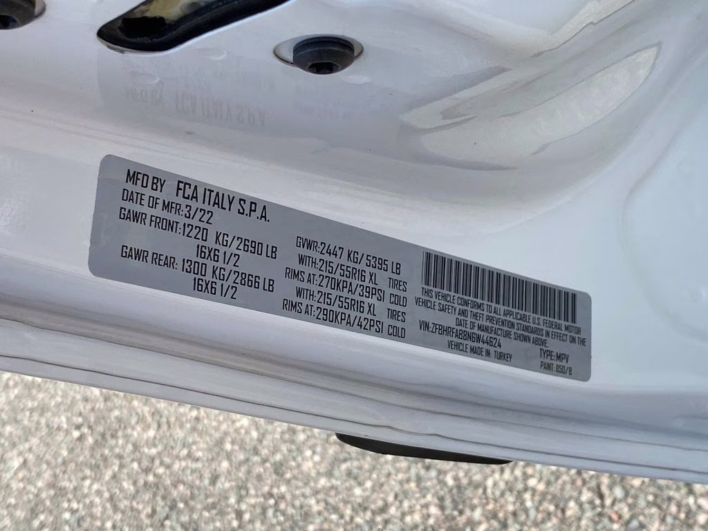 2022 Bright White Ram ProMaster City Base FWD Crossover