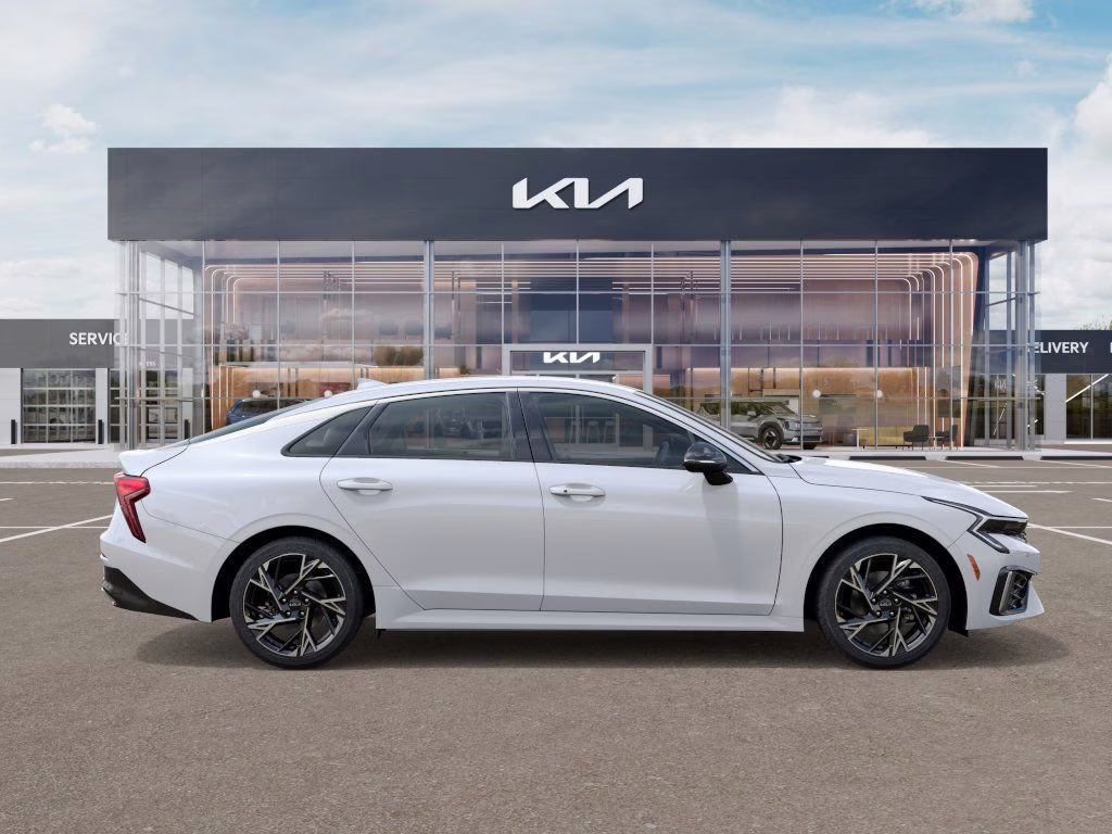 2026 Snow White Pearl Kia K5 GT-Line AWD Sedan