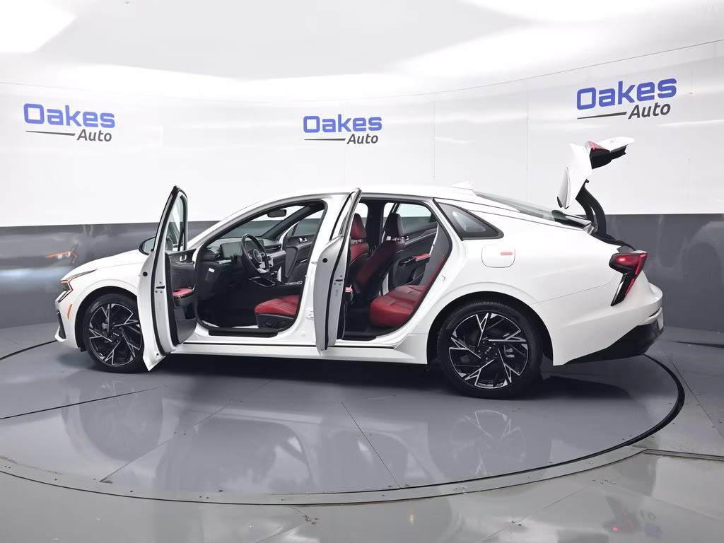 2026 Snow White Pearl Kia K5 GT-Line AWD Sedan