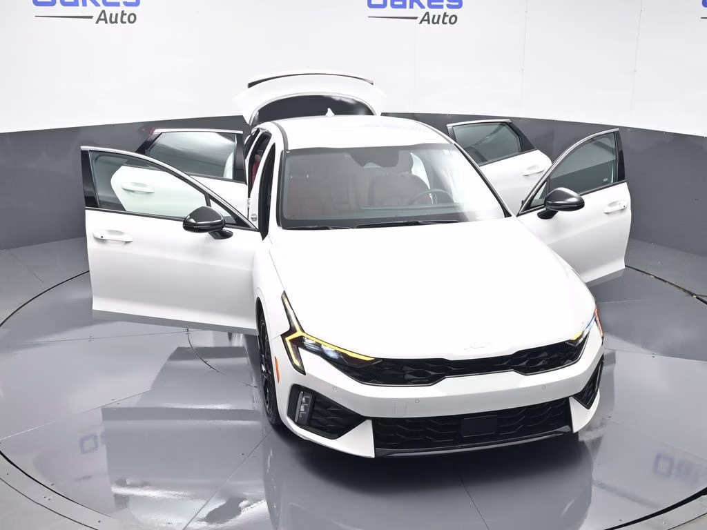 2026 Snow White Pearl Kia K5 GT-Line AWD Sedan