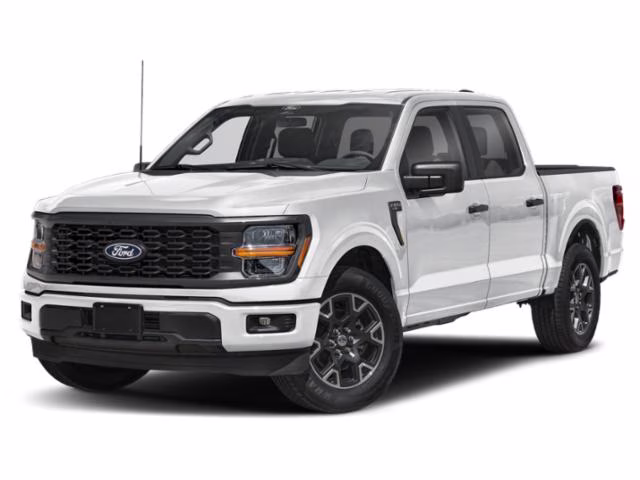 2025 Space White Metallic Ford F-150 STX Crew Cab Pickup 4X4 Truck