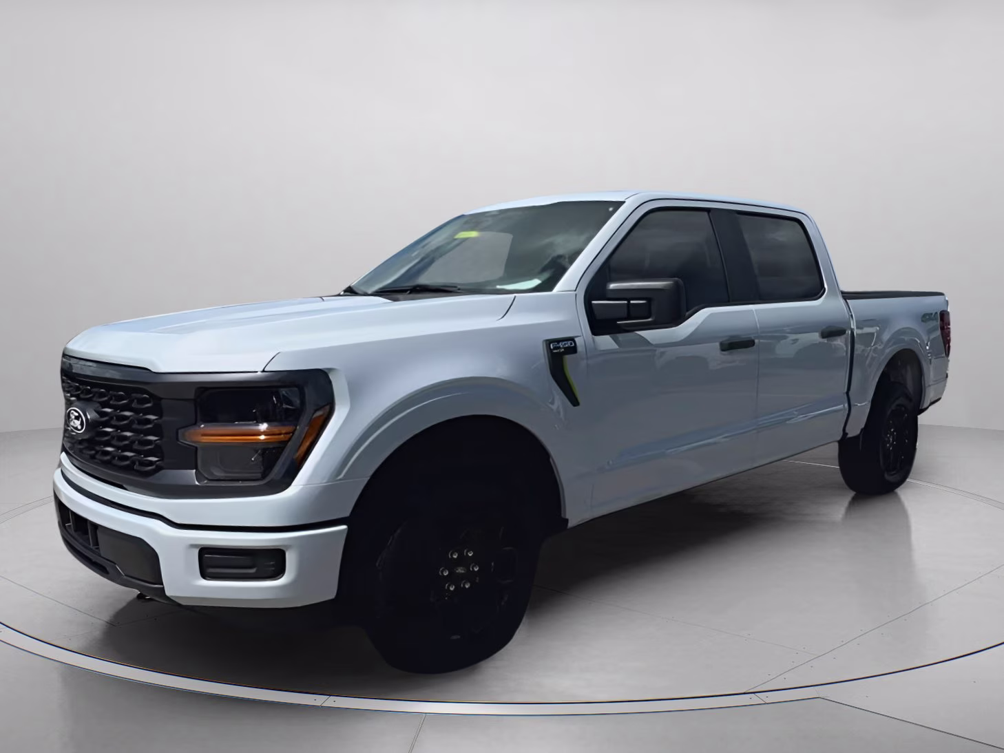 2025 Space White Metallic Ford F-150 STX Crew Cab Pickup 4X4 Truck