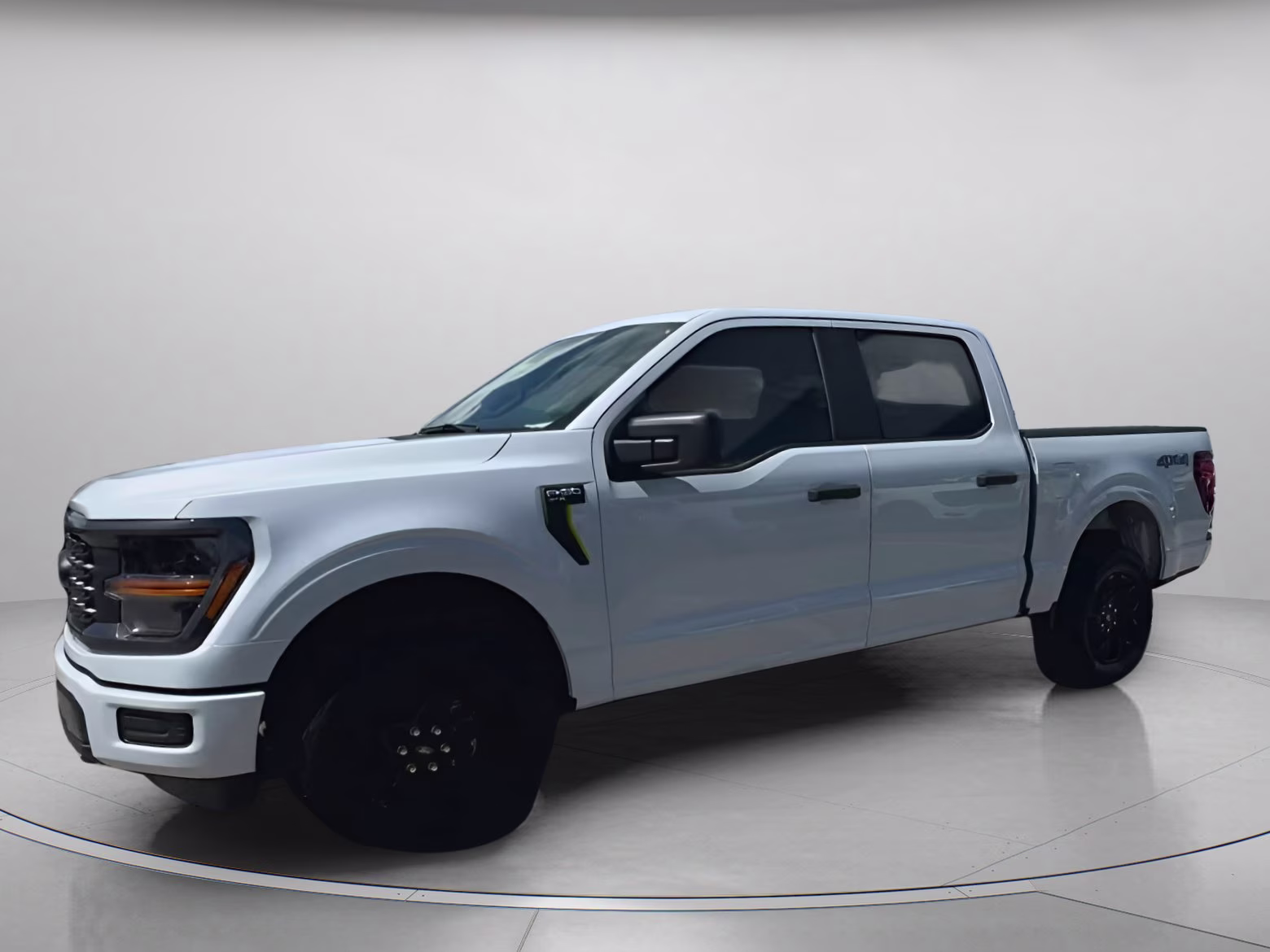 2025 Space White Metallic Ford F-150 STX Crew Cab Pickup 4X4 Truck