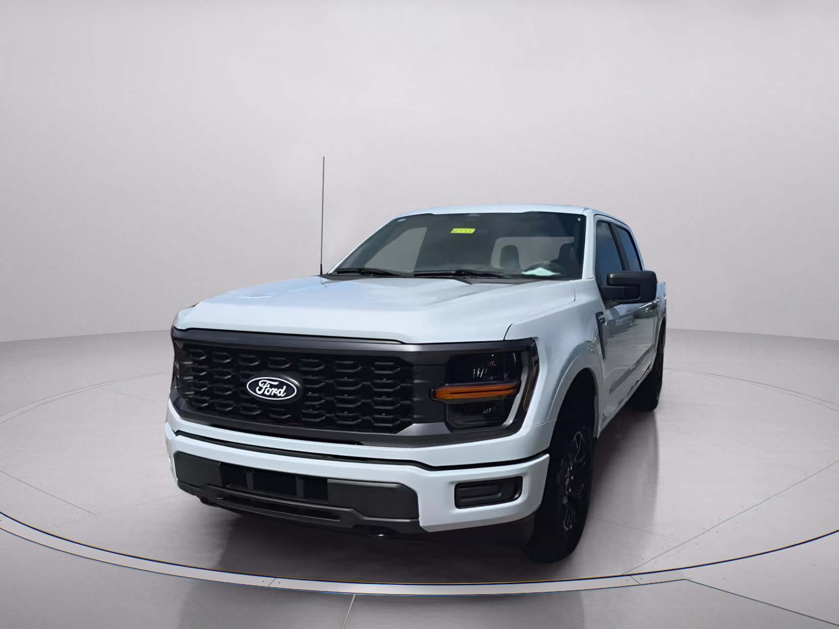 2025 Space White Metallic Ford F-150 STX Crew Cab Pickup 4X4 Truck