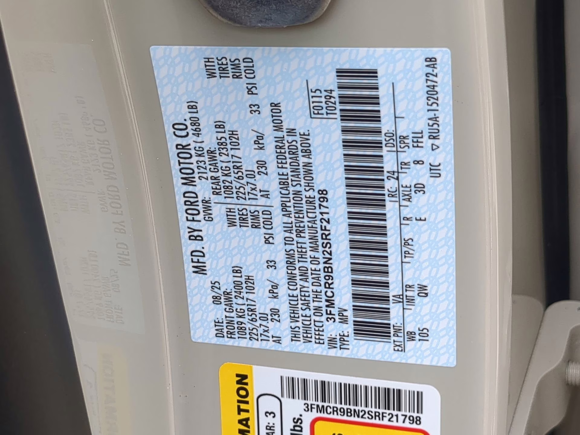 2025 Beige Ford Bronco Sport Big Bend 4X4 SUV