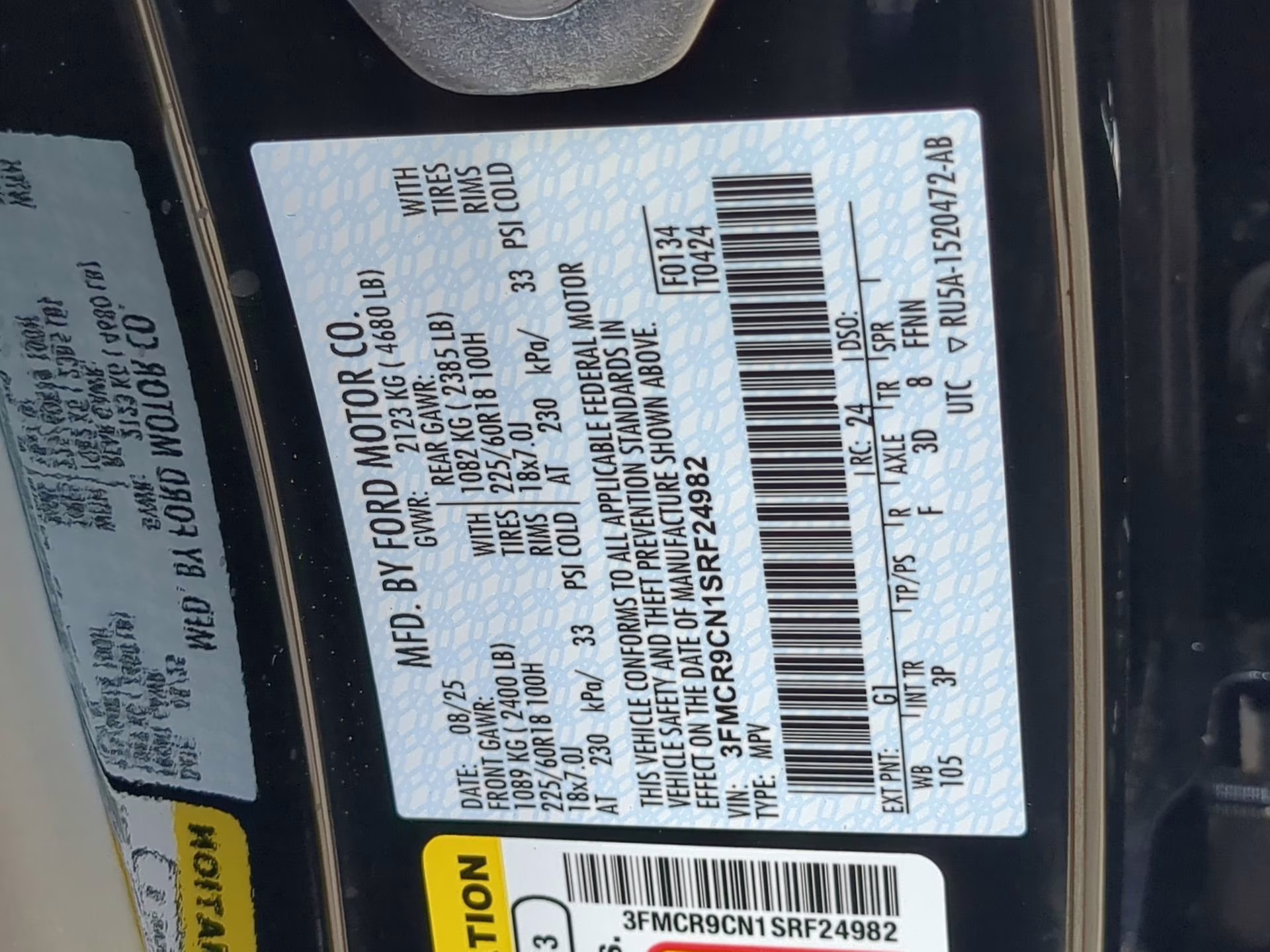 2025 Shadow Black Ford Bronco Sport Outer Banks 4X4 SUV