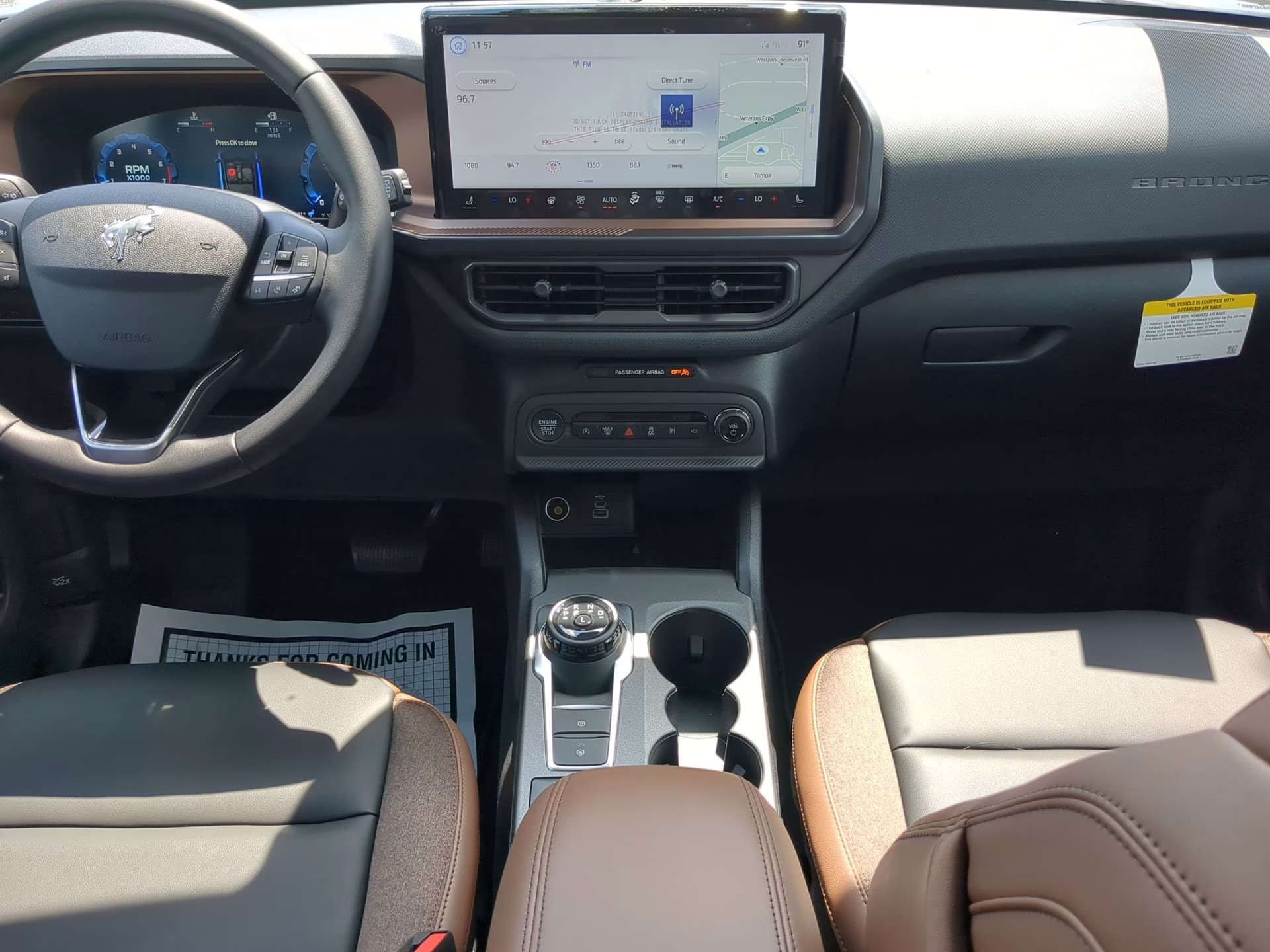 2025 Azure Gray Metallic Tri-Coat Ford Bronco Sport Outer Banks 4X4 SUV