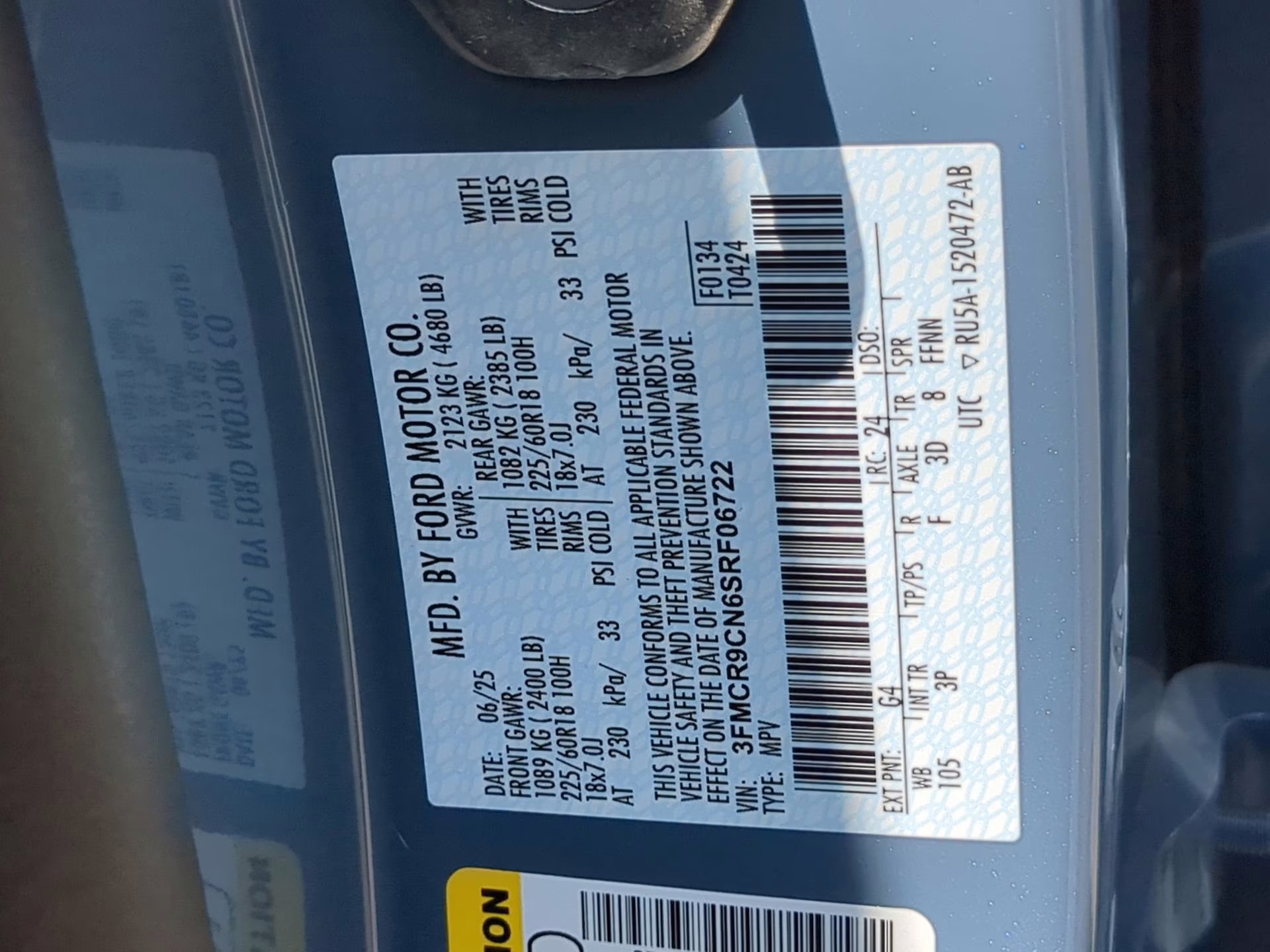 2025 Azure Gray Metallic Tri-Coat Ford Bronco Sport Outer Banks 4X4 SUV