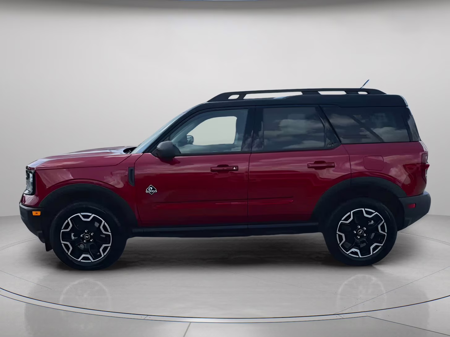 2025 Ruby Red Metallic Tinted Clearcoat Ford Bronco Sport Outer Banks 4X4 SUV