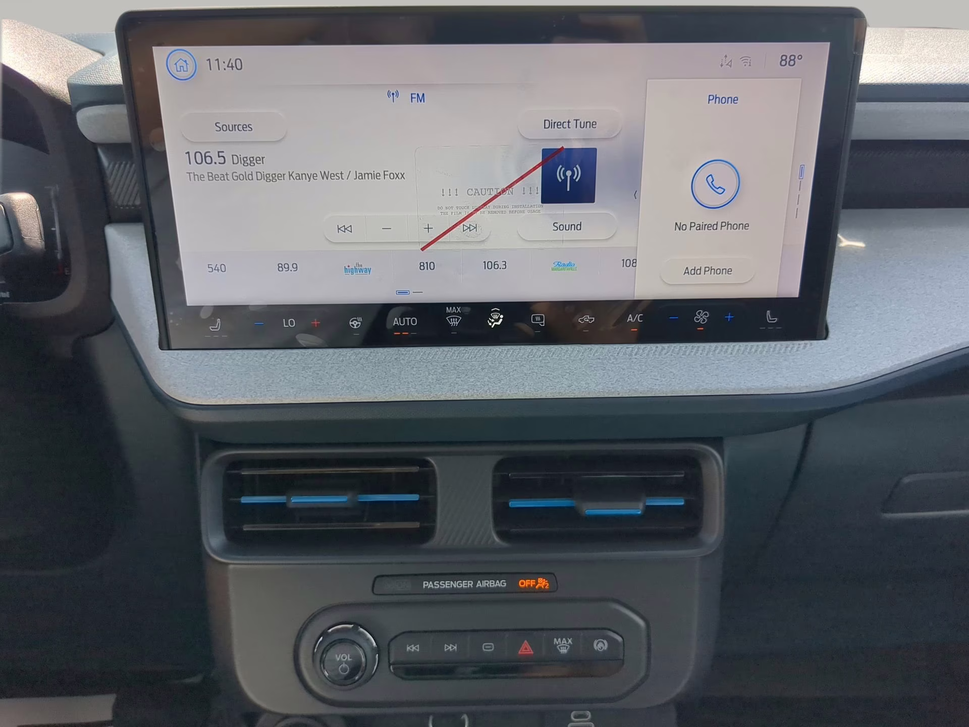 2025 Shadow Black Ford Maverick XLT Crew Cab Pickup AWD Truck