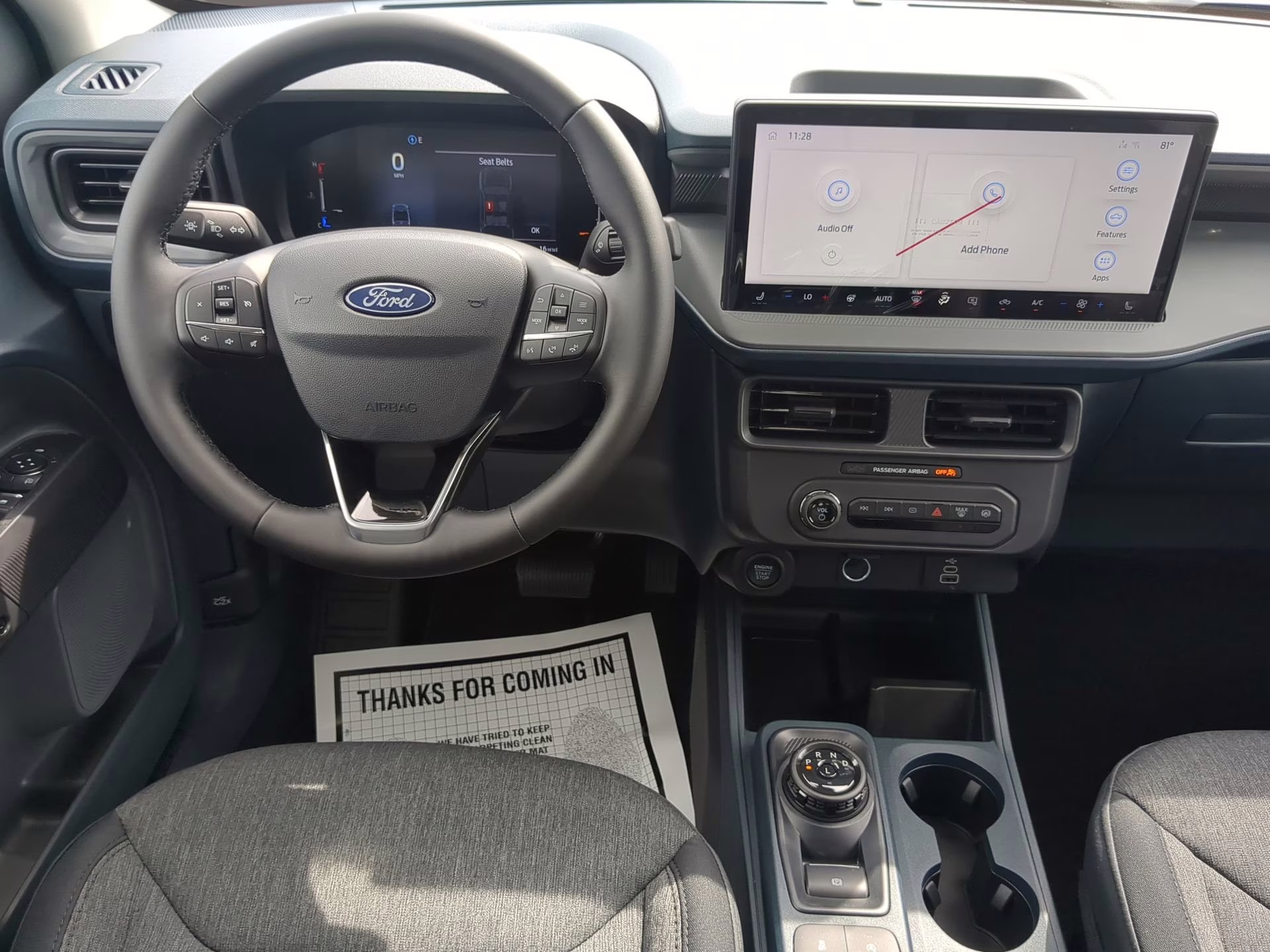 2025 Shadow Black Ford Maverick XLT Crew Cab Pickup AWD Truck