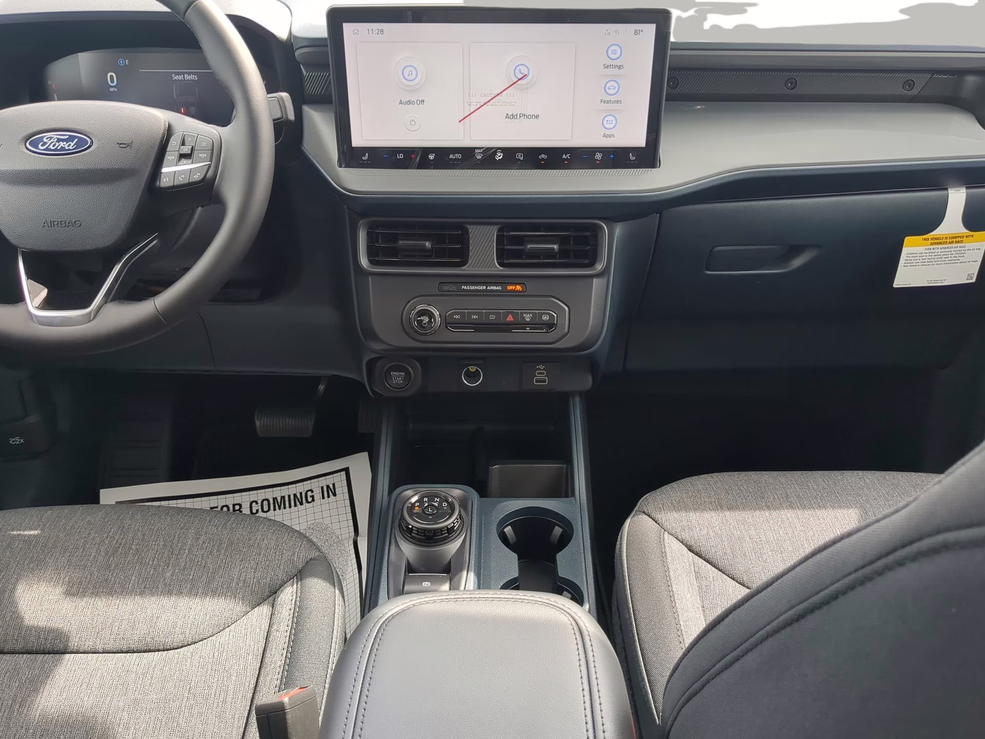 2025 Shadow Black Ford Maverick XLT Crew Cab Pickup AWD Truck