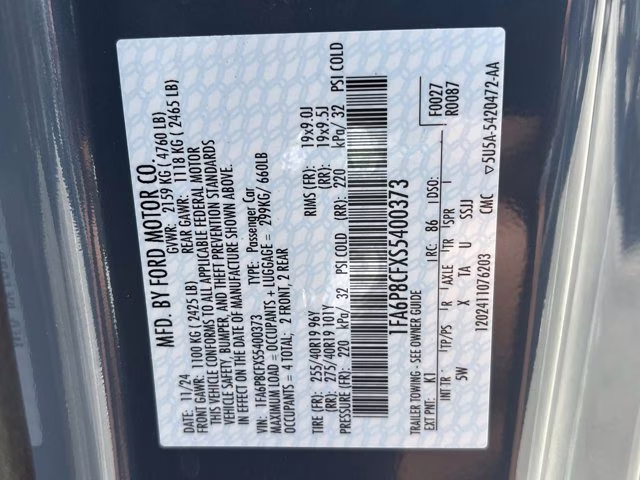 2025 Vapor Blue Metallic Ford Mustang RTR SPEC 3 RWD Coupe