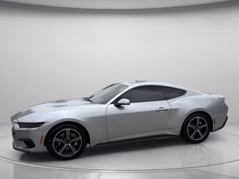 2025 Iconic Silver Metallic Ford Mustang EcoBoost RWD Coupe