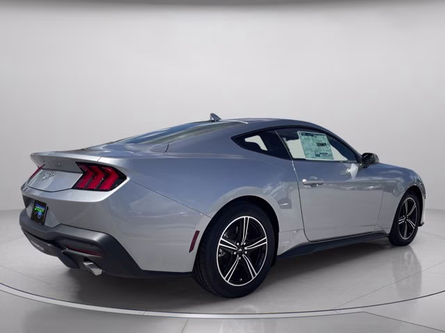 2025 Iconic Silver Metallic Ford Mustang EcoBoost RWD Coupe